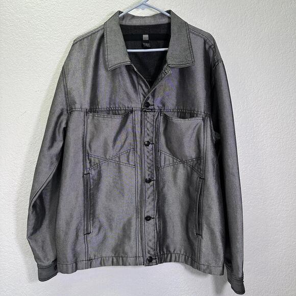 Marithe Francois Girbaud Other - Men’s XL Marithe Francois Girbaud Silver Denim Jacket 90’s vintage oversized